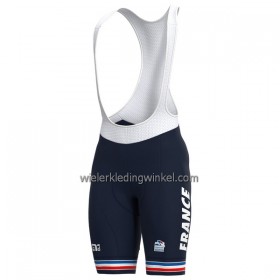Fietsbroek Kort met Bretels 2022 Frankrijk Nationaal Team